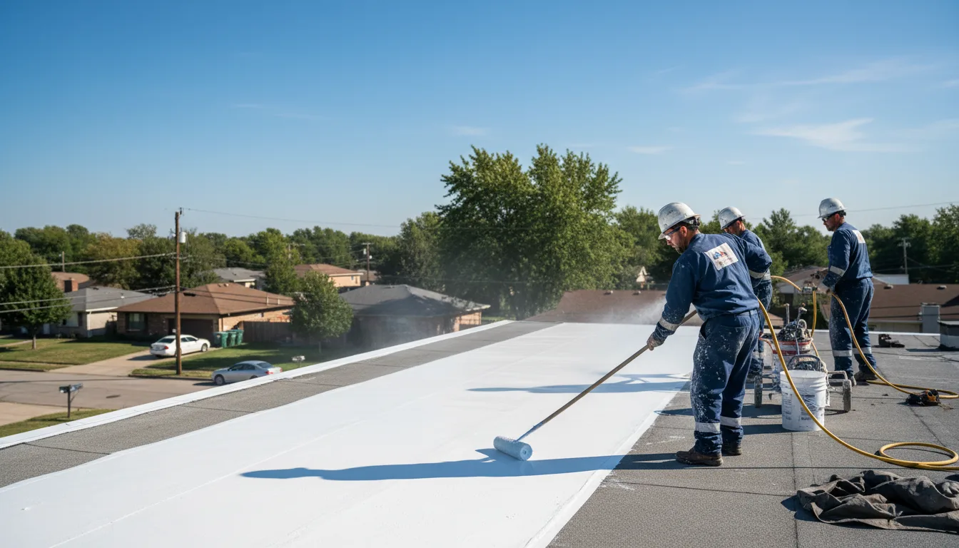 Commercial roof coating in Van Orin, IL near me